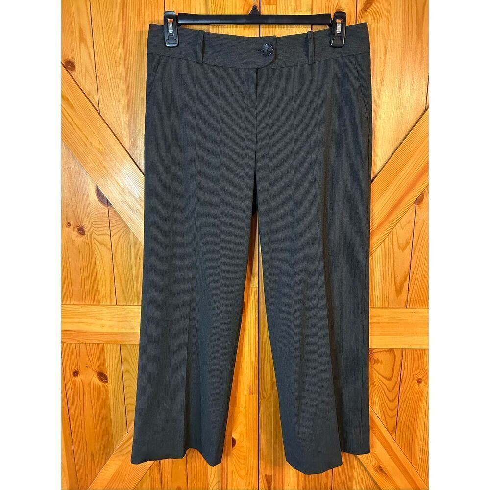 The Limited Pants Women Size 10 Cassidy Fit Gray Striped Classic Office Wear (81